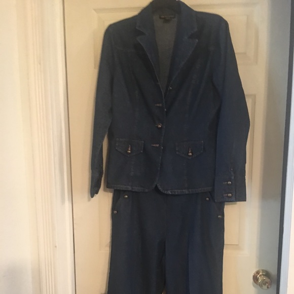 Denim blazer and pant set - Picture 1 of 1
